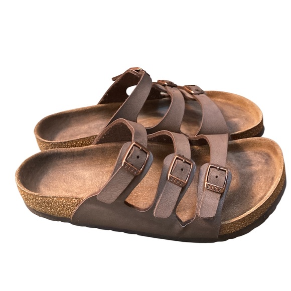Birkenstock Florida Soft Footbed Natural Leather Oiled - Habana Size 8-8.5 EUC - Picture 4 of 11